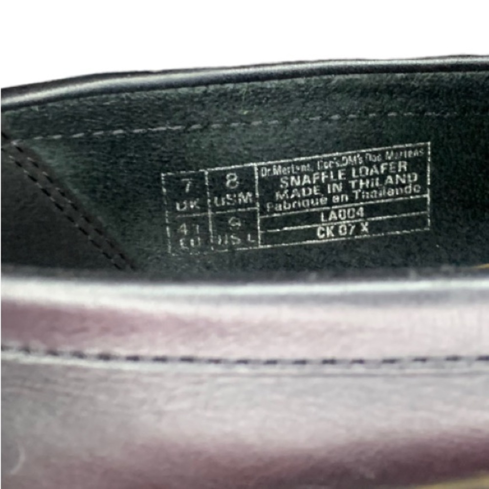 Dr. Martens Black and Leopard Loafers - Picture 9 of 14